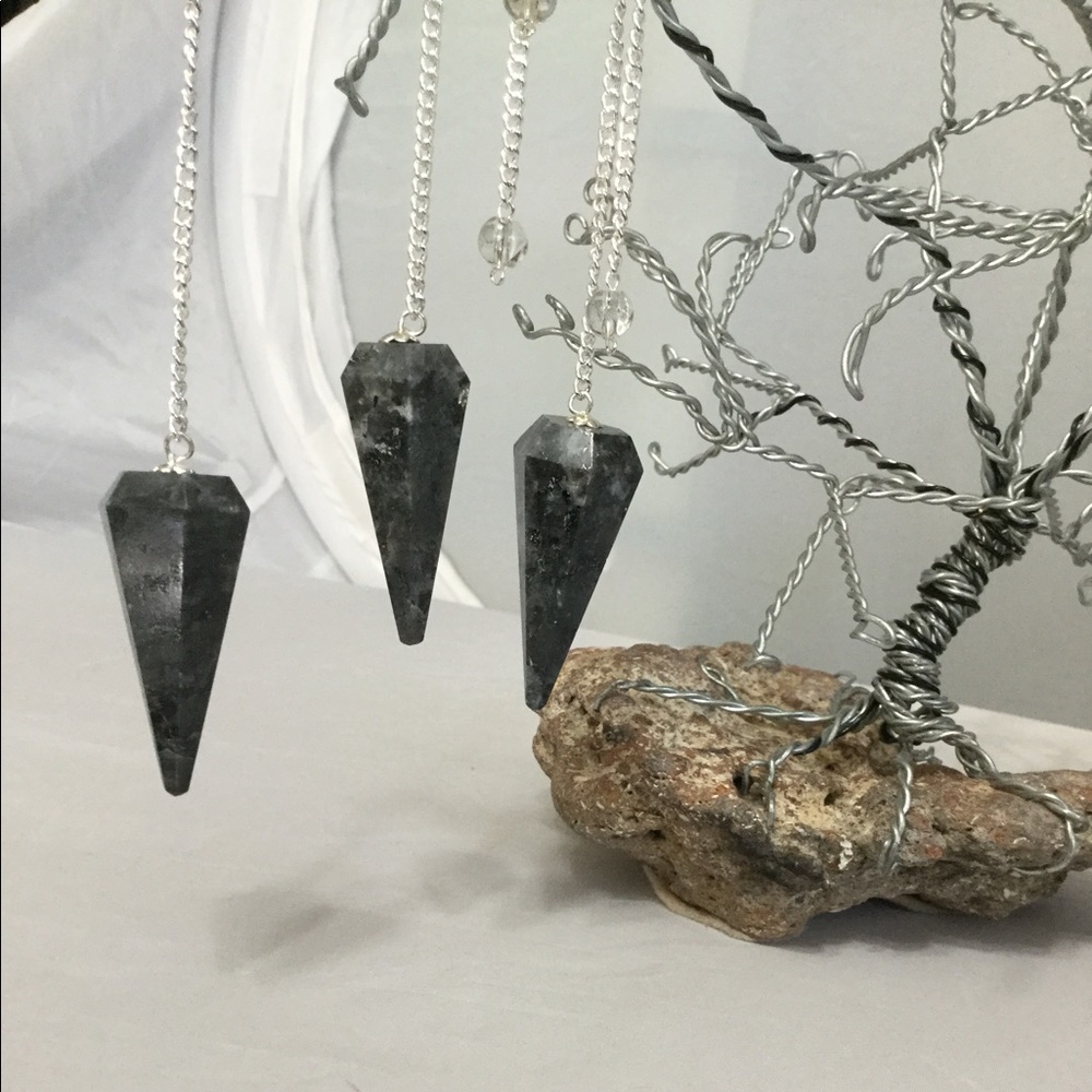 Blue Pearl Gemstone Pendulum